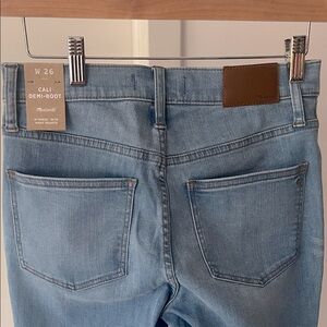 Madewell Light Blue Cali Demi-Boot Jeans